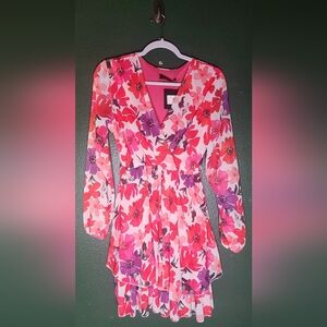 Floral Long Sleeve Dress